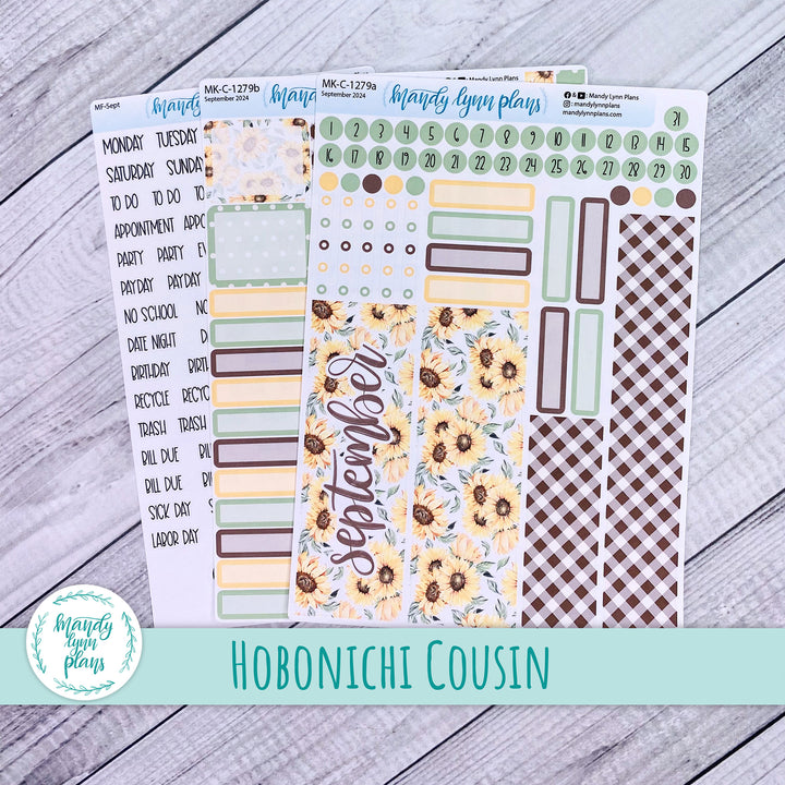 Hobonichi Cousin September 2024 Monthly || Sunflower Patch || MK-C-1279