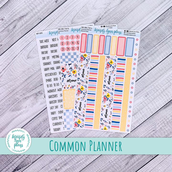 Weekly Kit || Sterling Ink Common Planners || Mama's Blossoms || 361
