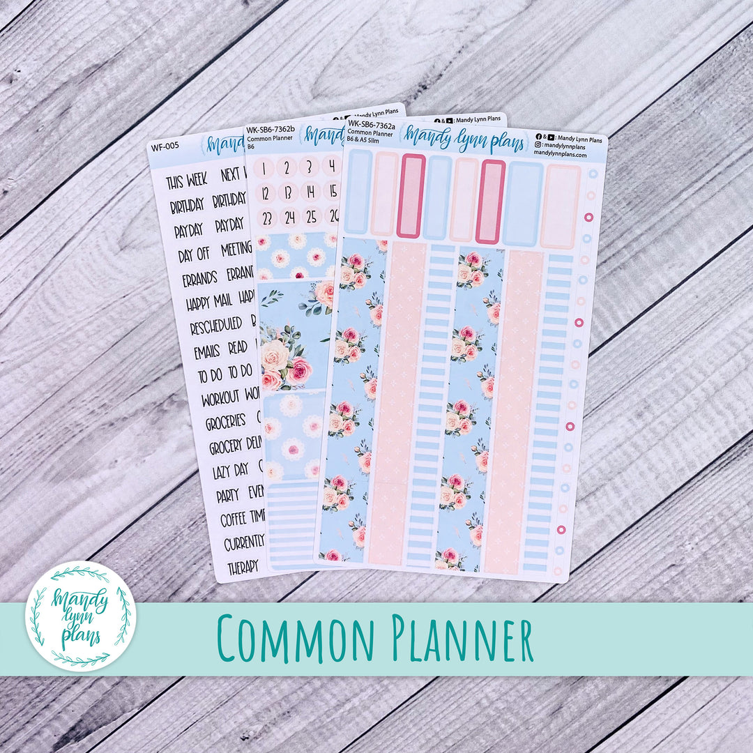 Weekly Kit || Sterling Ink Common Planners || Pink Rosettes || 362