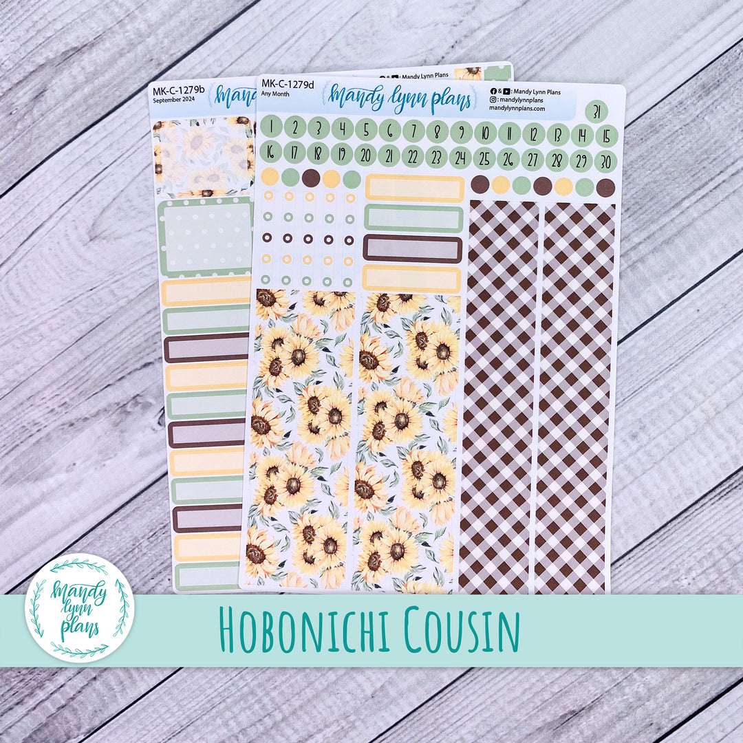 Any Month Hobonichi Cousin Monthly Kit || Sunflower Patch || MK-C-1279