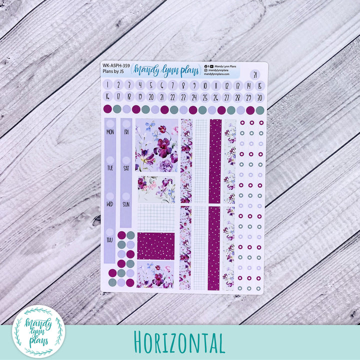 Weekly Kit || A5, B6, A6 Plans by Just Scribble || Ardent Botanicals || 359