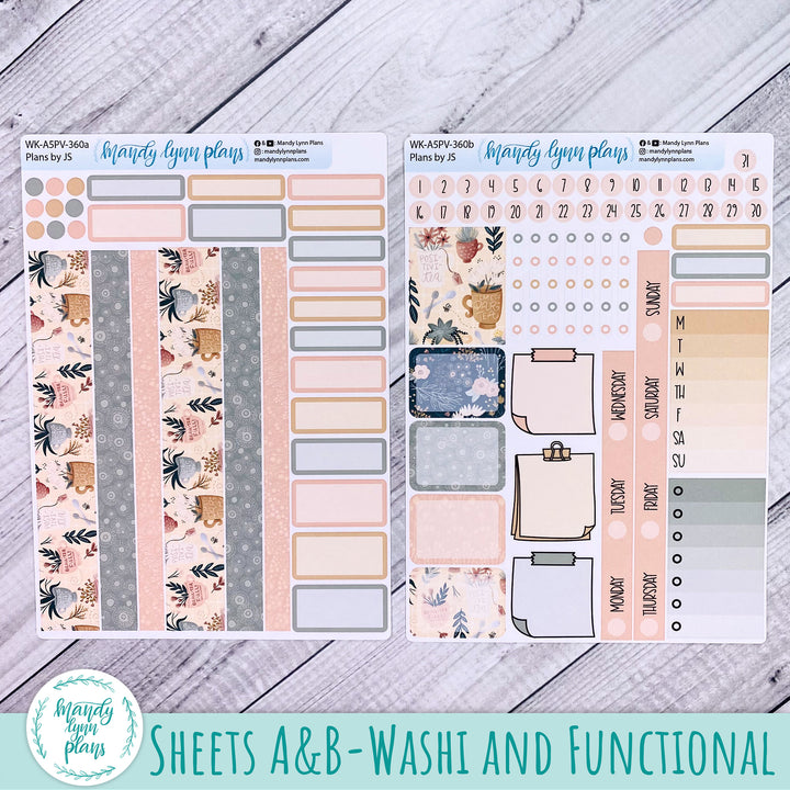 Weekly Kit || A5, B6, A6 Plans by Just Scribble || Positivi-tea || 360