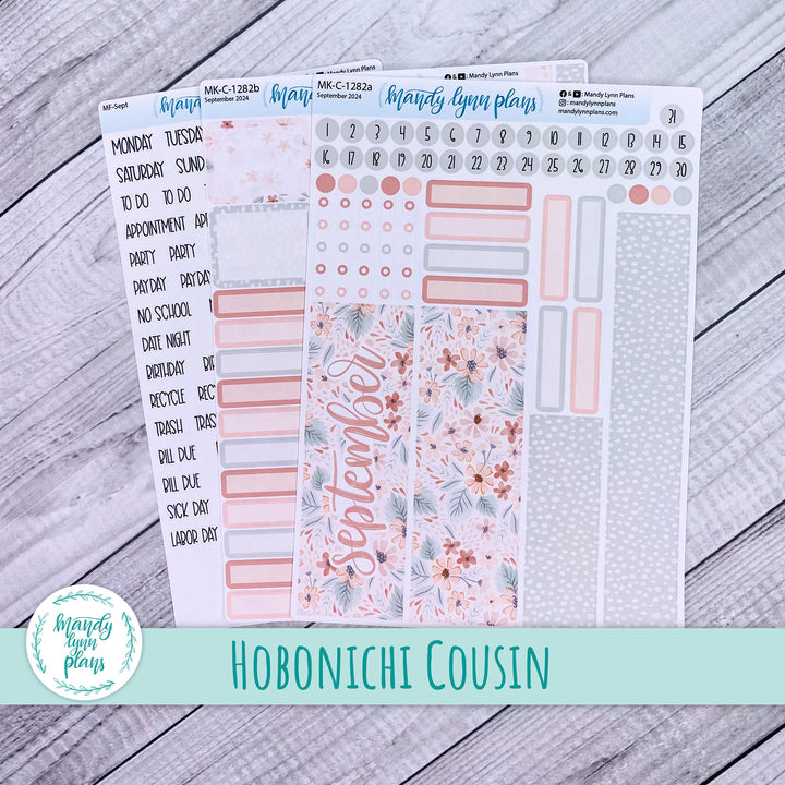 Hobonichi Cousin September 2024 Monthly || Misty Rose Floral || MK-C-1282