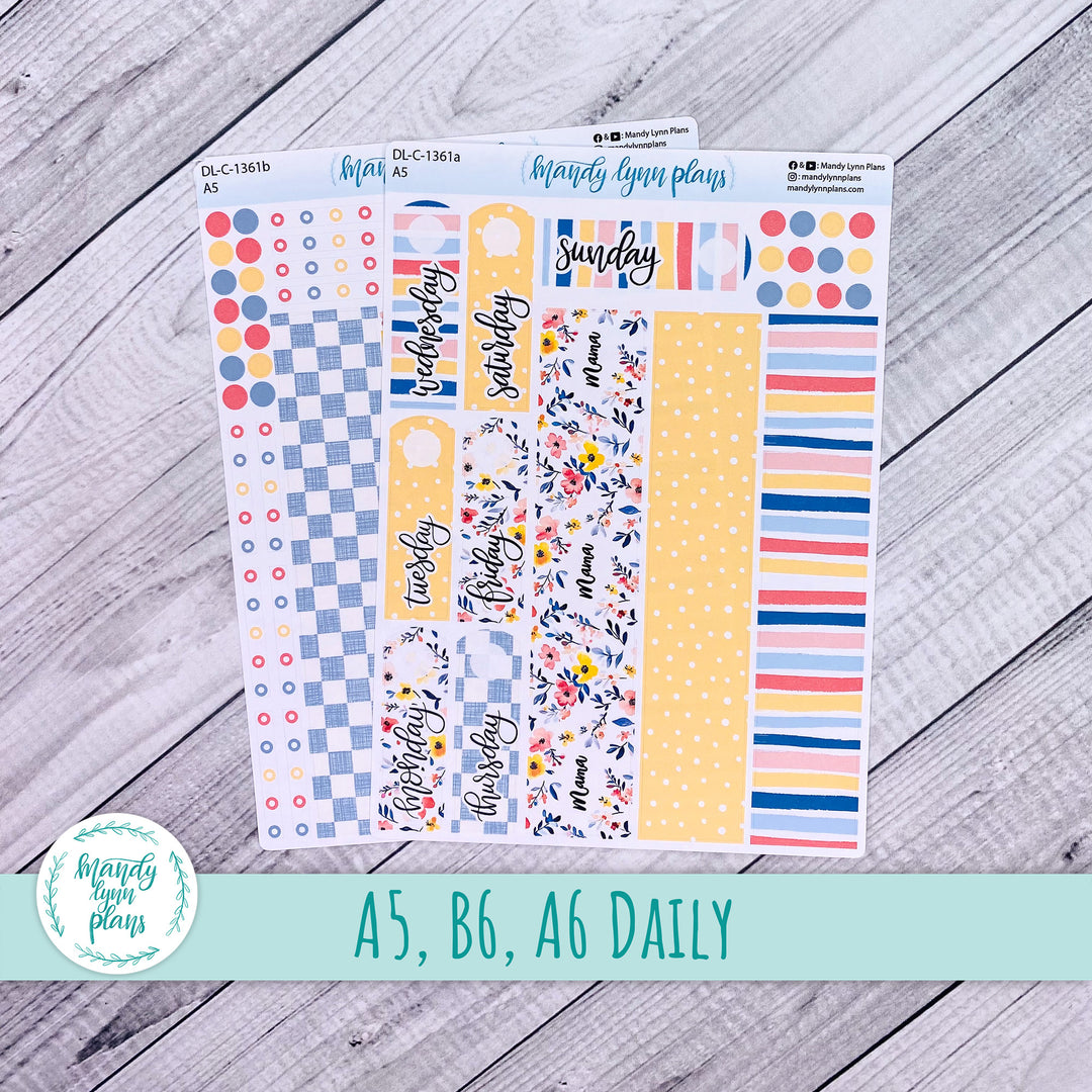 Daily Kit || A5, B6, A6 || Mama's Blossoms || 361