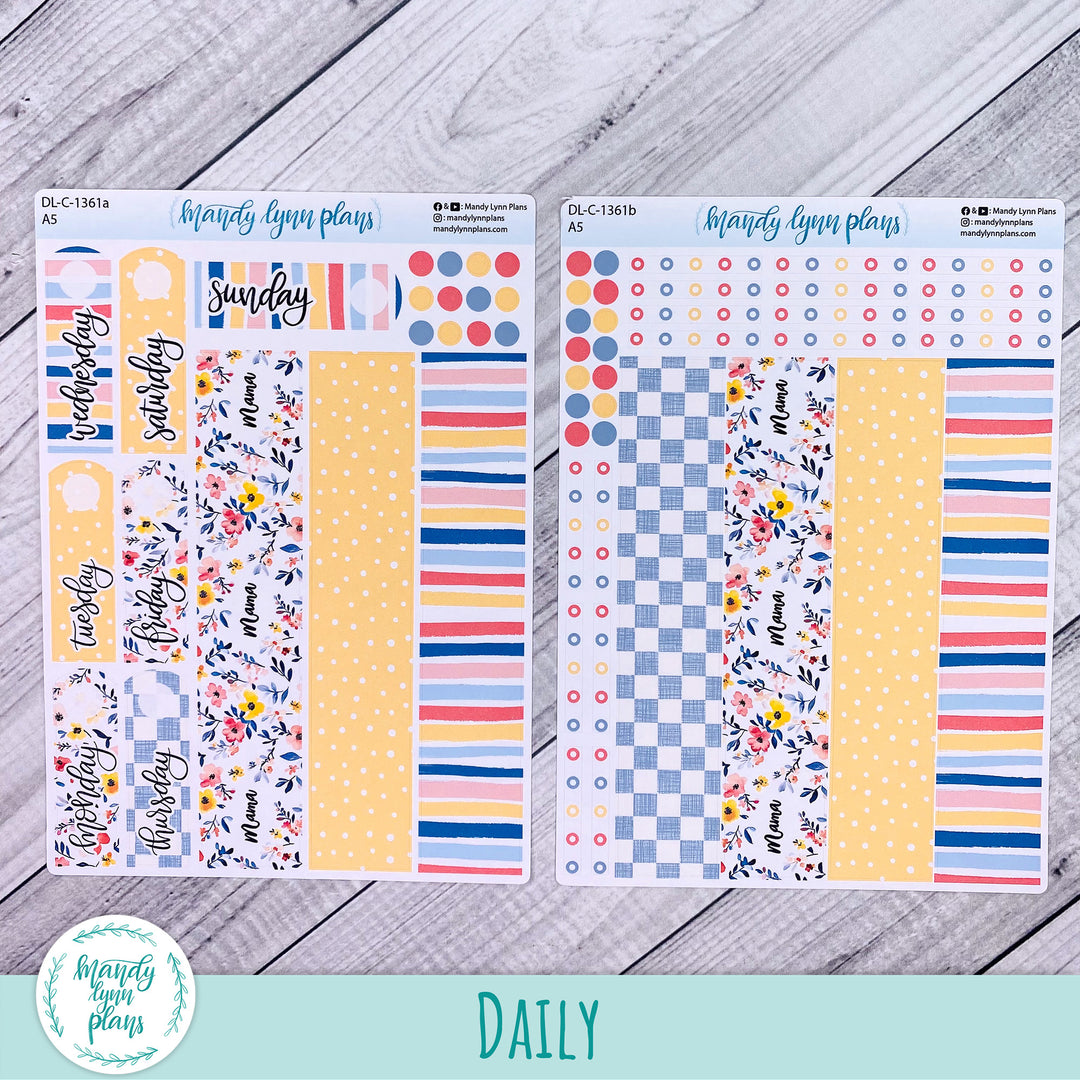 Daily Kit || A5, B6, A6 || Mama's Blossoms || 361