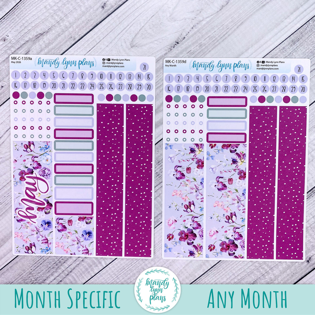 May 2026 or Any Month Monthly Kit || Hobonichi Cousin, Weeks, A6 || Ardent Botanicals || 359