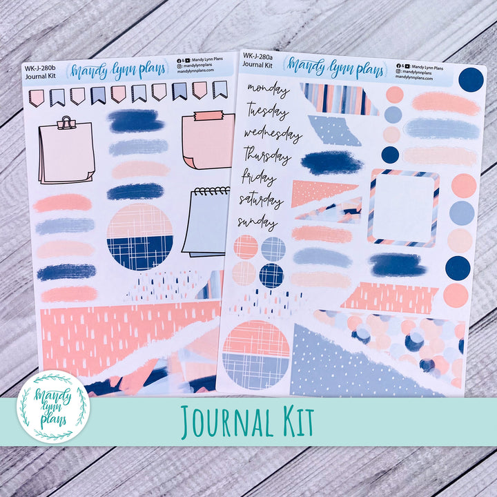 Navy Blush Journal Kit || WK-J-280