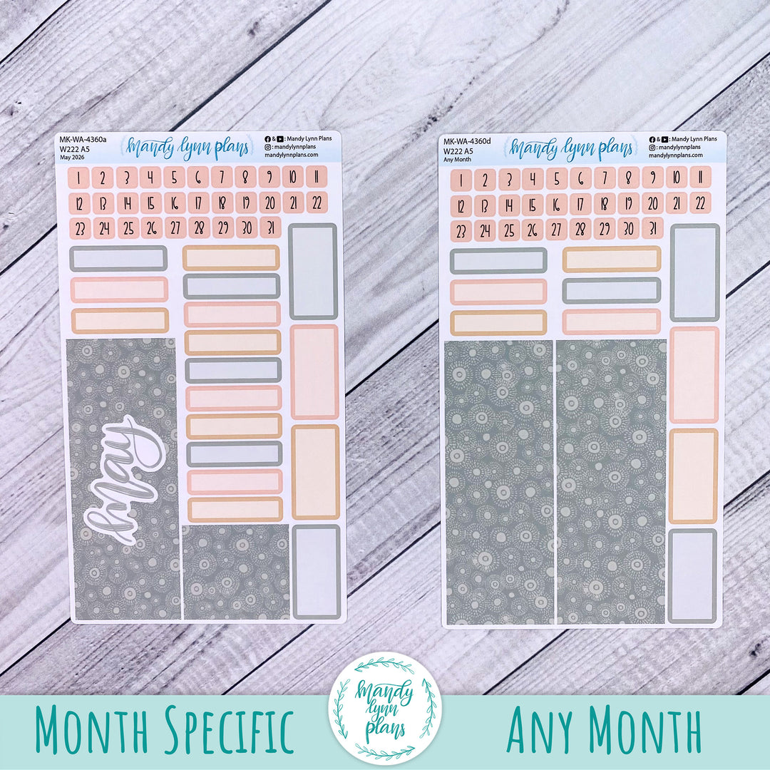 May 2026 or Any Month Monthly Kit || Wonderland 222 A5, B6, A6 || Positivi-tea || 360