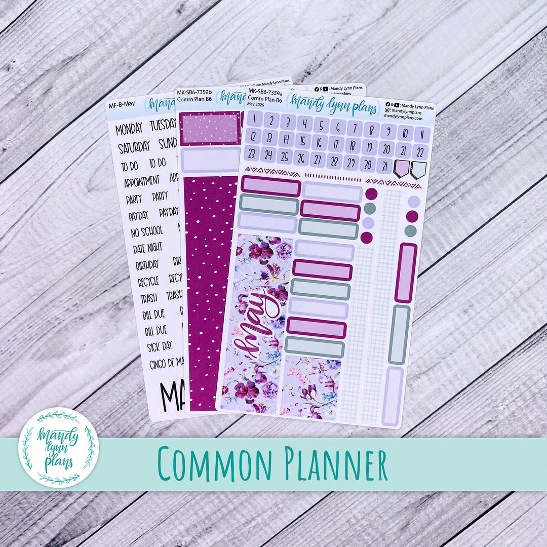 May 2026 or Any Month Monthly Kit || Sterling Ink A5, A5 Slim, B6, B6 Slim, N1, N2 Common Planner || Ardent Botanicals || 359