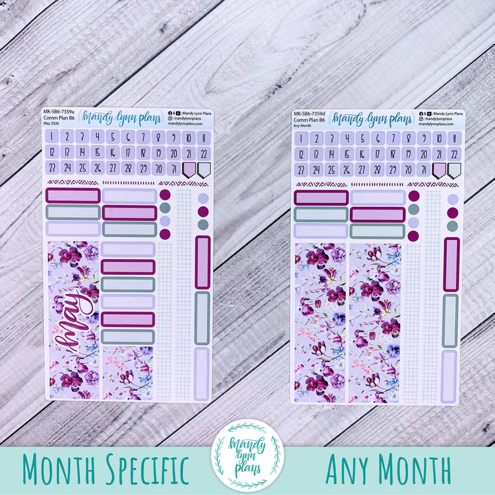 May 2026 or Any Month Monthly Kit || Sterling Ink A5, A5 Slim, B6, B6 Slim, N1, N2 Common Planner || Ardent Botanicals || 359