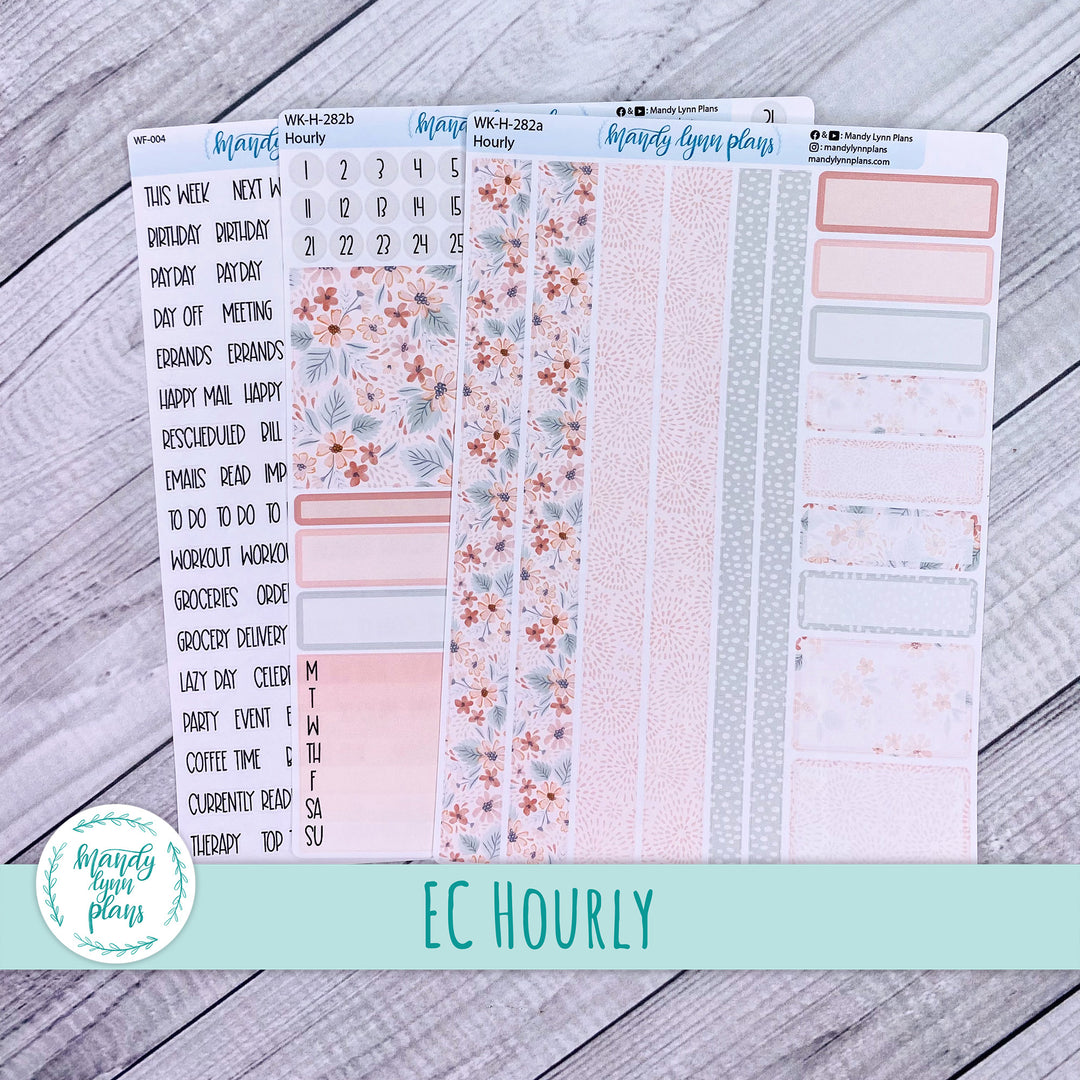 EC Hourly Weekly Kit || Misty Rose Floral || WK-H-282