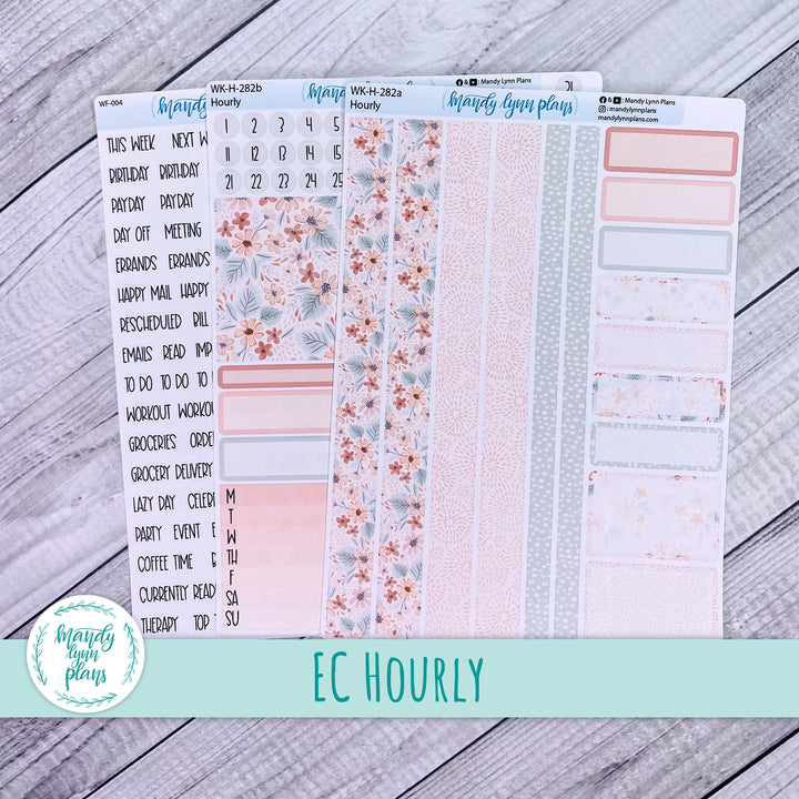 EC Hourly Weekly Kit || Misty Rose Floral || WK-H-282