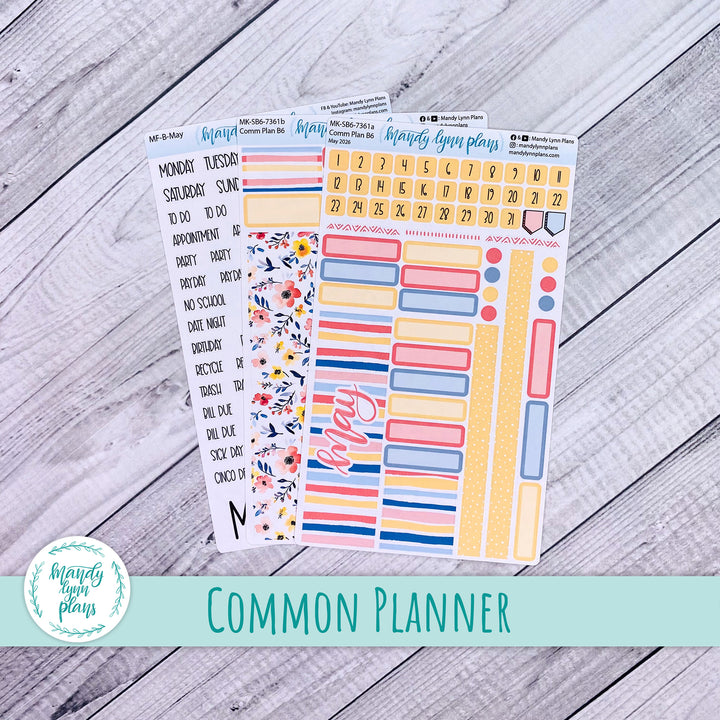 May 2026 or Any Month Monthly Kit || Sterling Ink A5, A5 Slim, B6, B6 Slim, N1, N2 Common Planner || Mama's Blossoms || 361