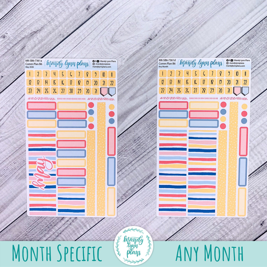 May 2026 or Any Month Monthly Kit || Sterling Ink A5, A5 Slim, B6, B6 Slim, N1, N2 Common Planner || Mama's Blossoms || 361