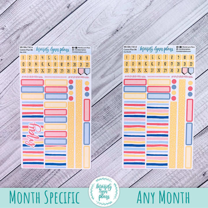 May 2026 or Any Month Monthly Kit || Sterling Ink A5, A5 Slim, B6, B6 Slim, N1, N2 Common Planner || Mama's Blossoms || 361