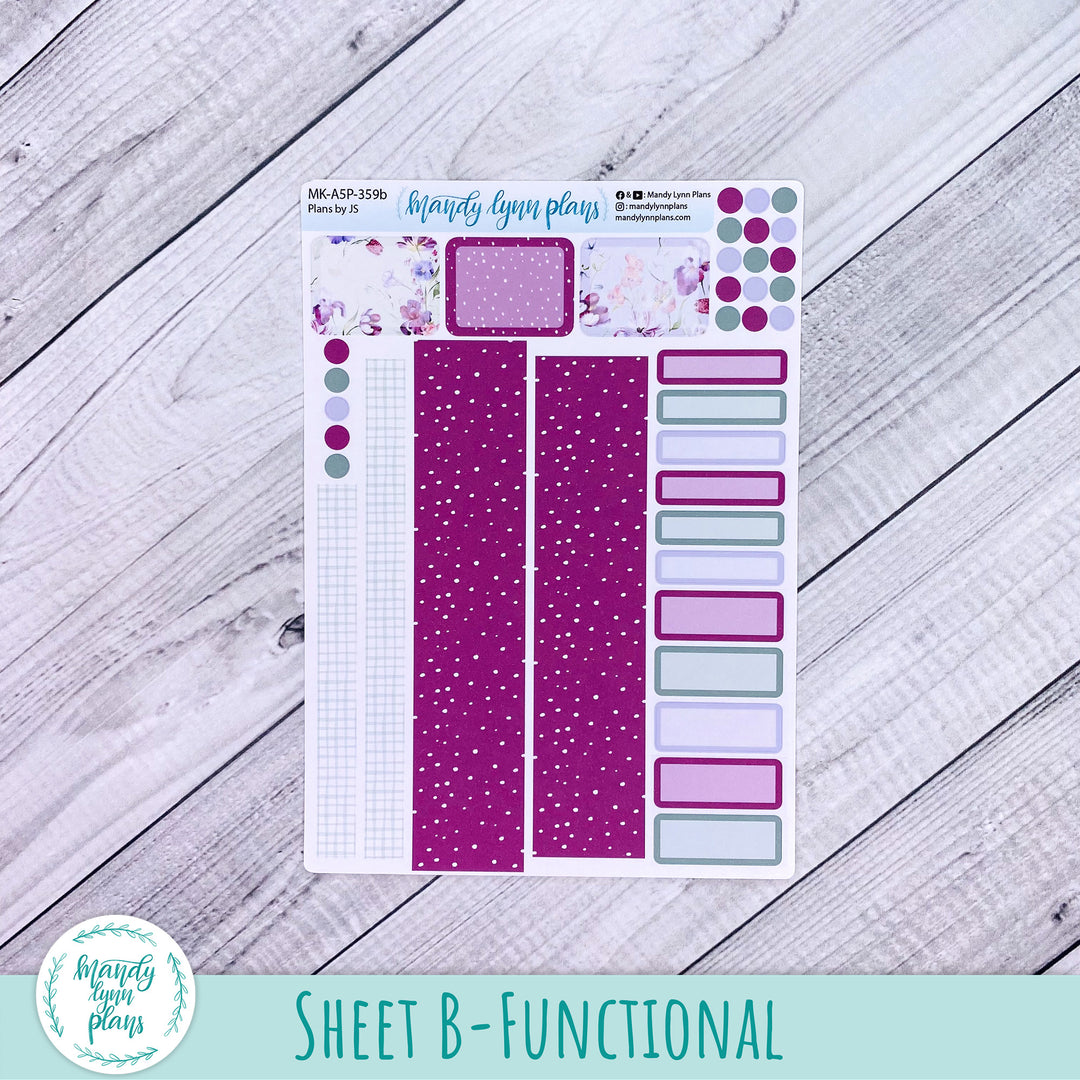 May 2026 or Any Month Monthly Kit || A5, B6, A6 Plans by Just Scribble || Ardent Botanicals || 359