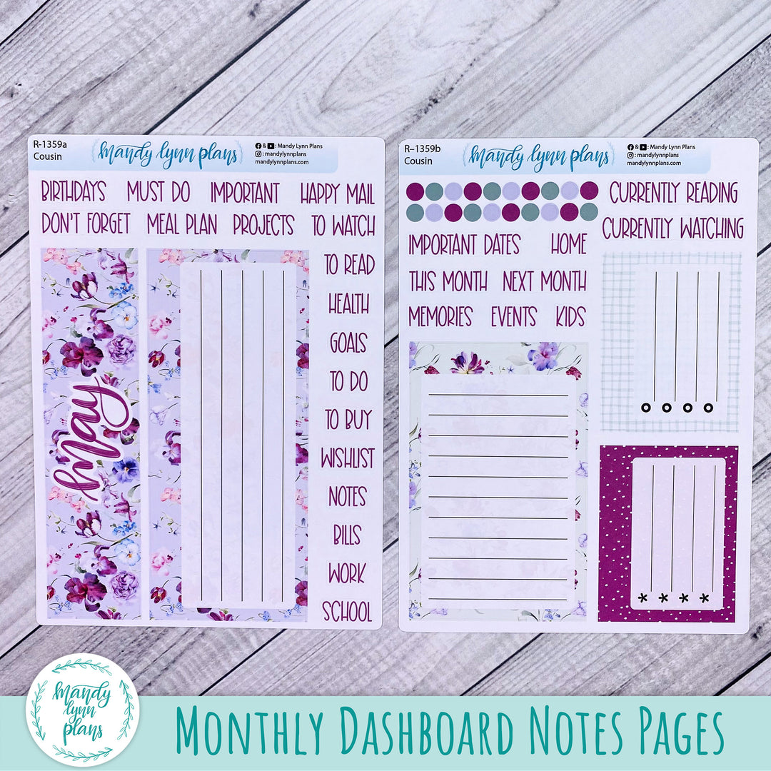 May Dashboard Kit || Hobonichi, Common Planner, Wonderland 222, Plans by Just Scribble || Ardent Botanicals || 359