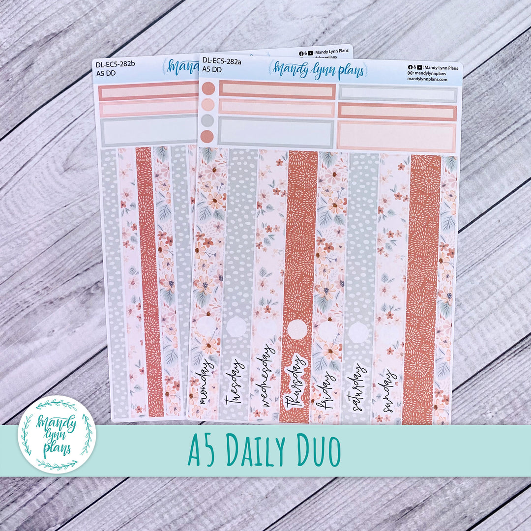 EC A5 Daily Duo Kit || Misty Rose Floral || DL-EC5-282