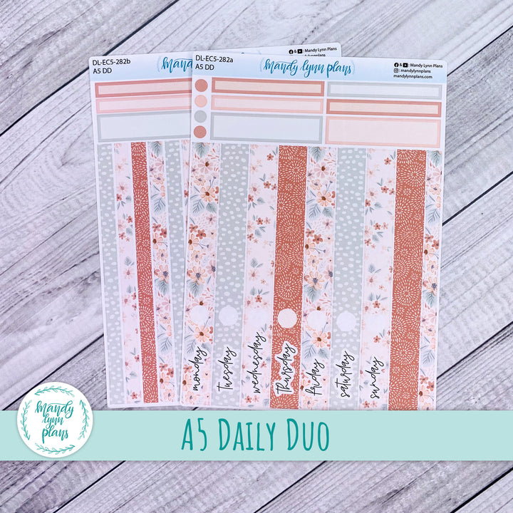 EC A5 Daily Duo Kit || Misty Rose Floral || DL-EC5-282