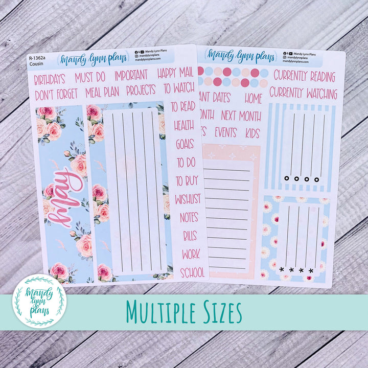 May Dashboard Kit || Hobonichi, Common Planner, Wonderland 222, Plans by Just Scribble || Pink Rosettes || 362