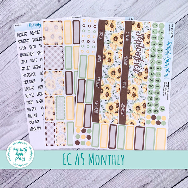 EC A5 August Monthly Kit || Sunflower Patch || MK-EC5-279