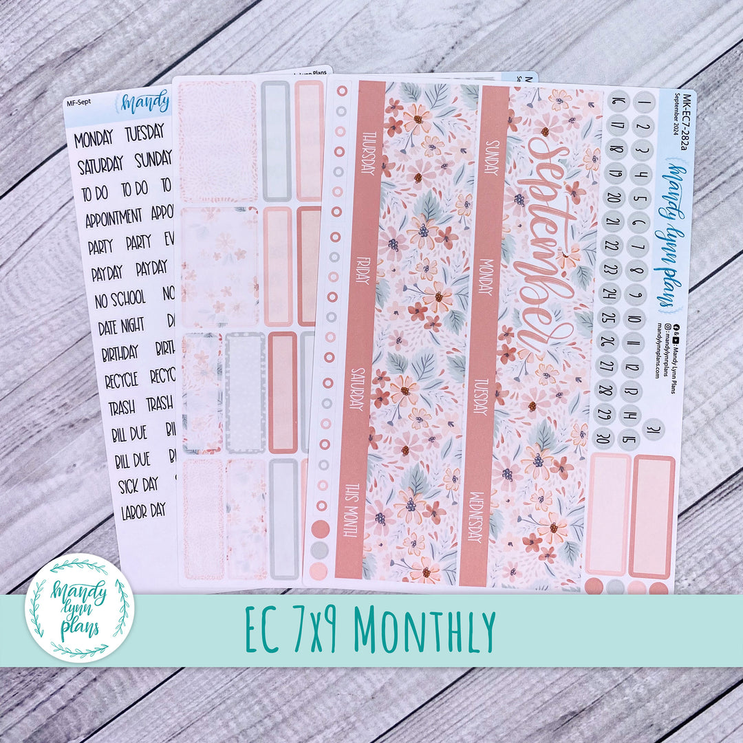 EC 7x9 September Monthly Kit || Misty Rose Floral || MK-EC7-282