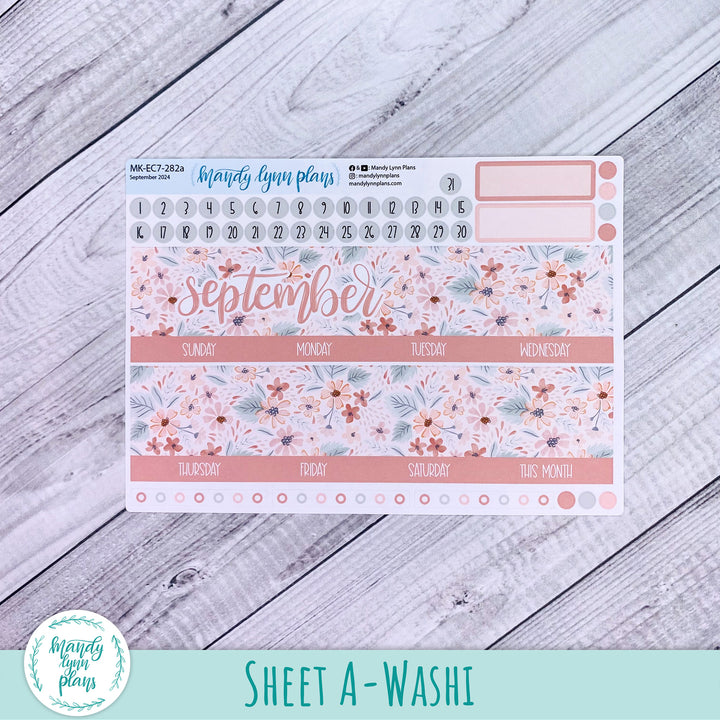 EC A5 September Monthly Kit || Misty Rose Floral || MK-EC5-282