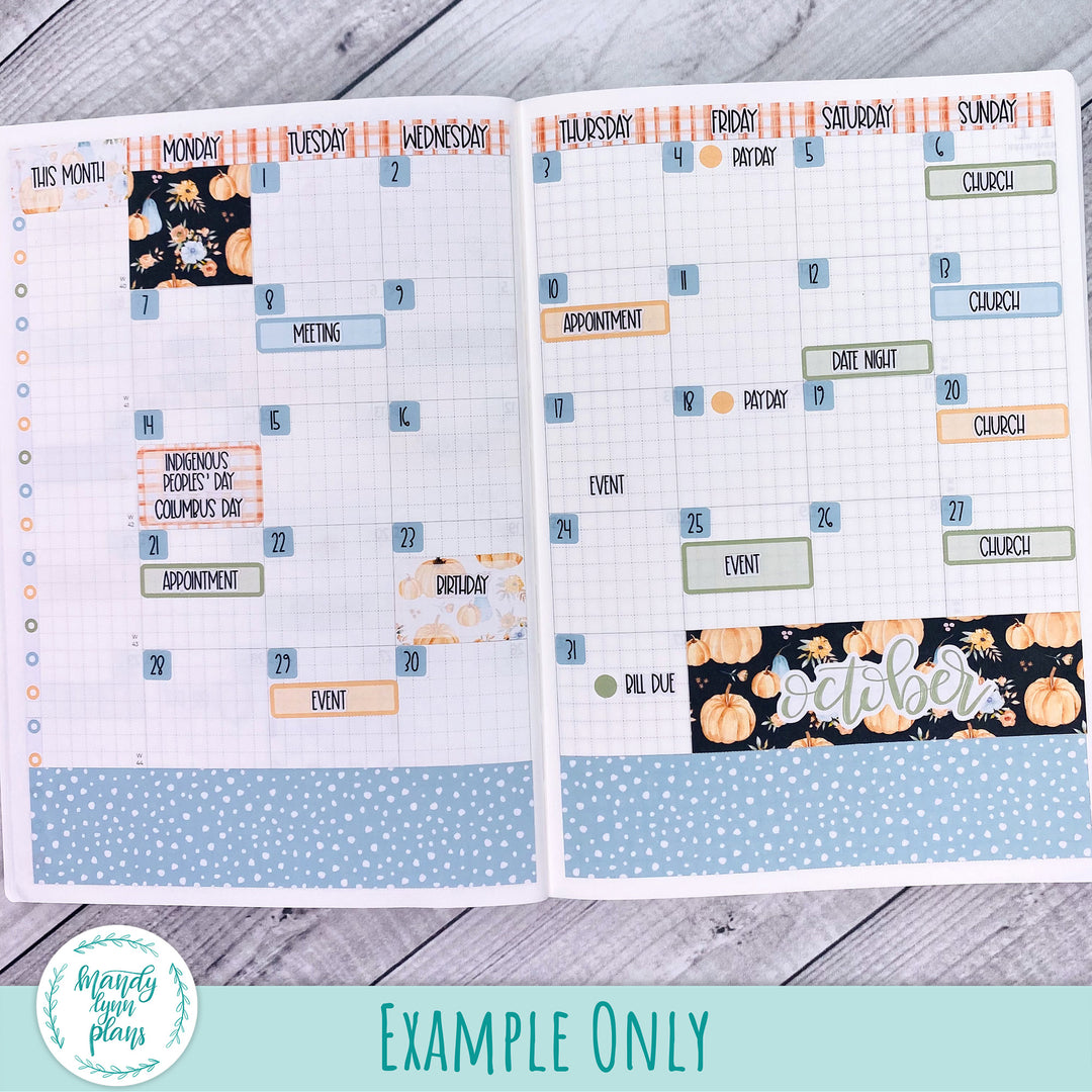 October 2024 Common Planner Monthly Kit || Happy Pumpkins || 283