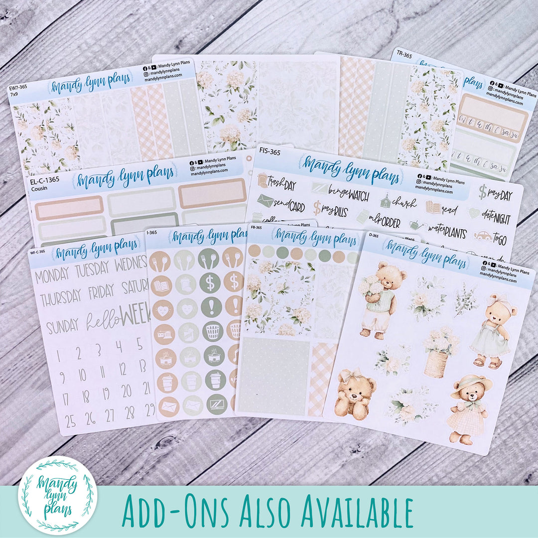 Daily Kit || A5, B6, A6 || Gingham Gardens || 365