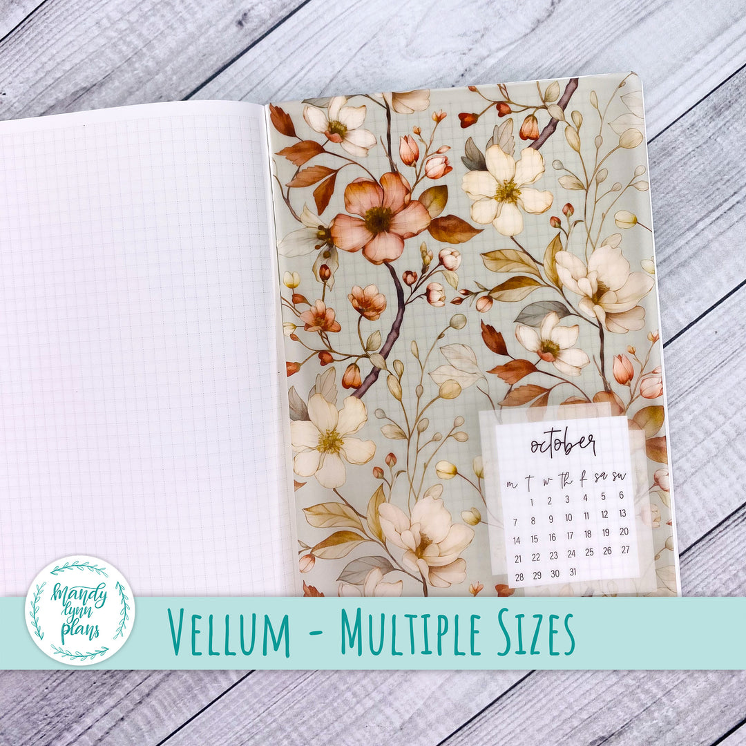 Autumn Blooms Vellum || 284