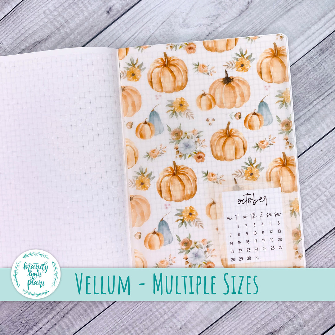 Pumpkin Floral Vellum || 285