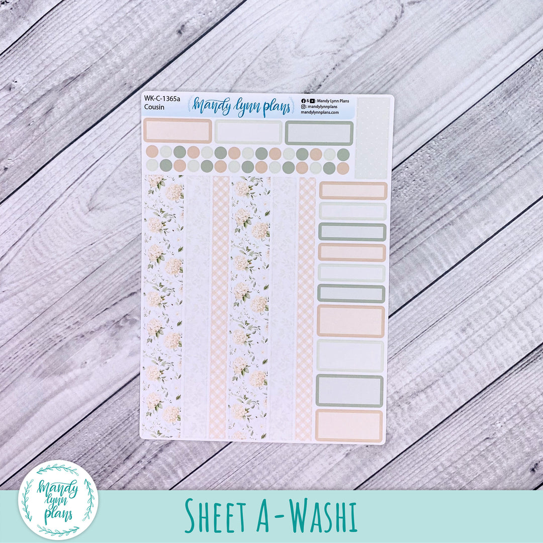 Weekly Kit || Hobonichi Cousin and Weeks || Gingham Gardens || 365