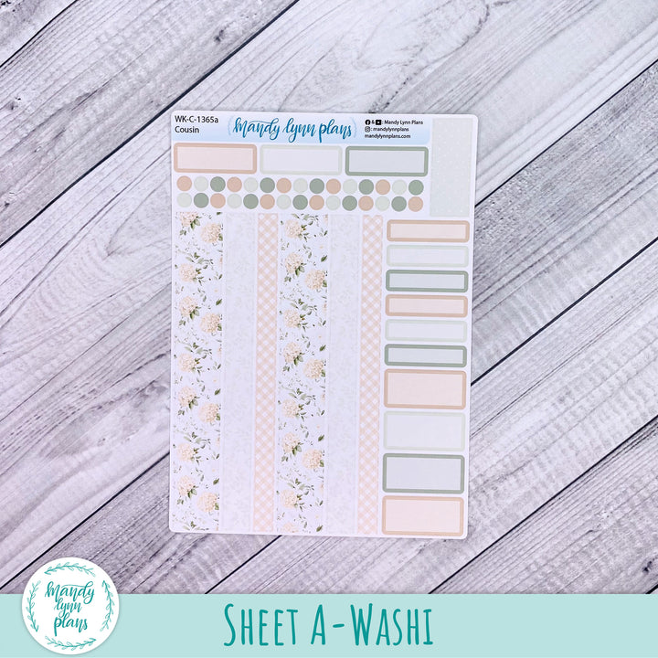 Weekly Kit || Hobonichi Cousin and Weeks || Gingham Gardens || 365