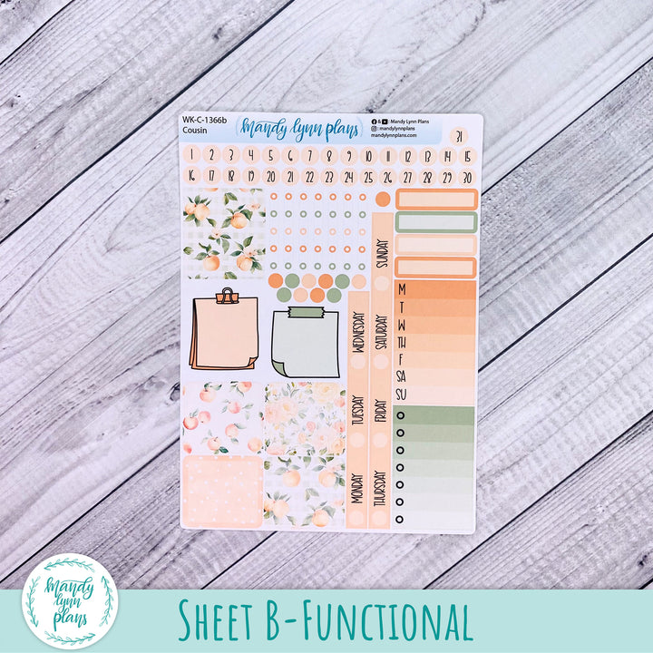 Weekly Kit || Hobonichi Cousin and Weeks || Peaches & Cream || 366
