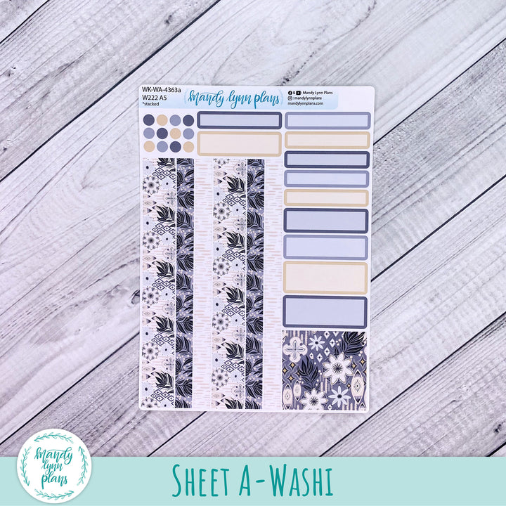 Weekly Kit || Wonderland 222 A5, B6, A6 || Stacked, Unstacked, Horizontal || Boho Dreams || 363