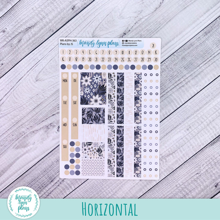 Weekly Kit || A5, B6, A6 Plans by Just Scribble || Boho Dreams || 363