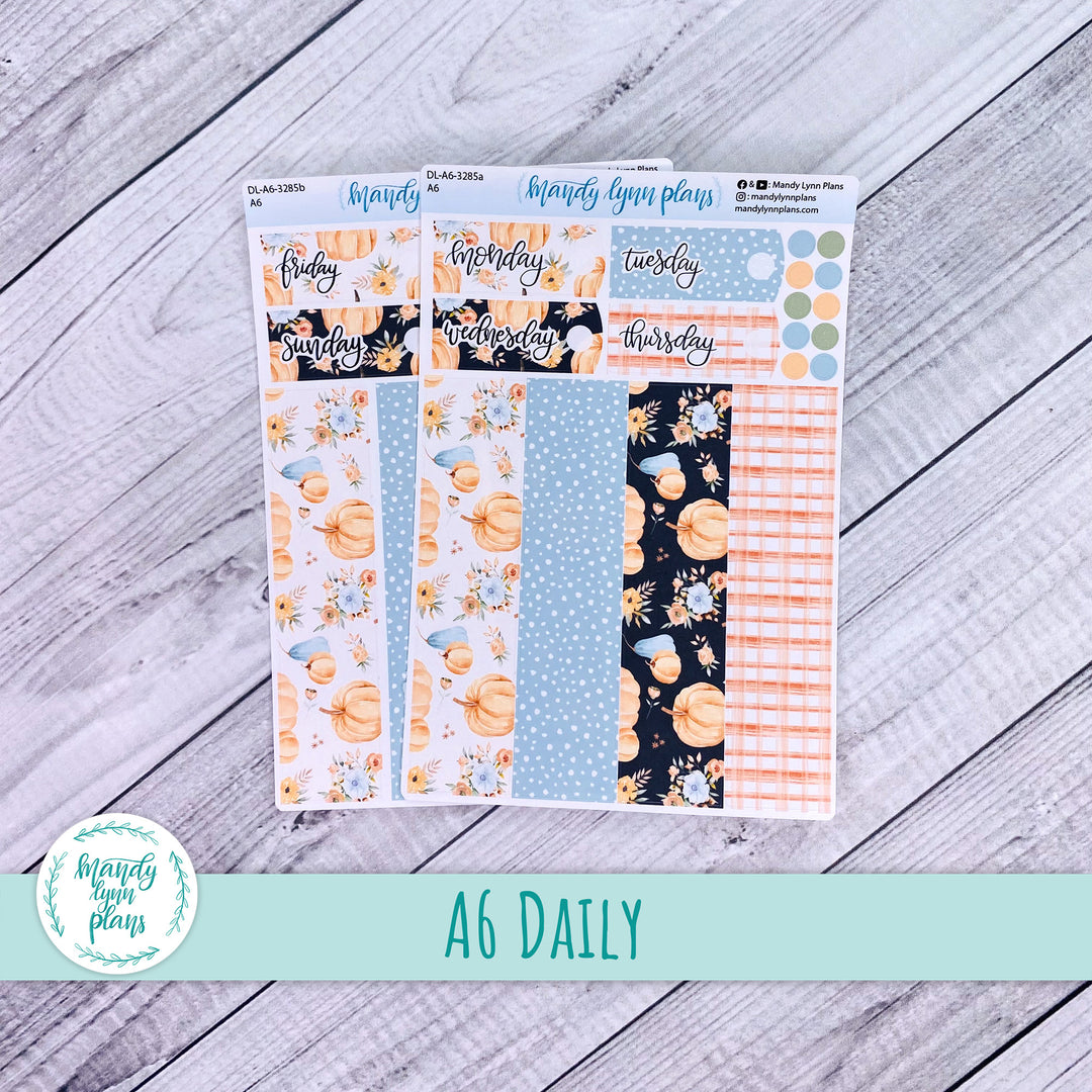 A6 Daily Kit || Pumpkin Floral || DL-A6-3285