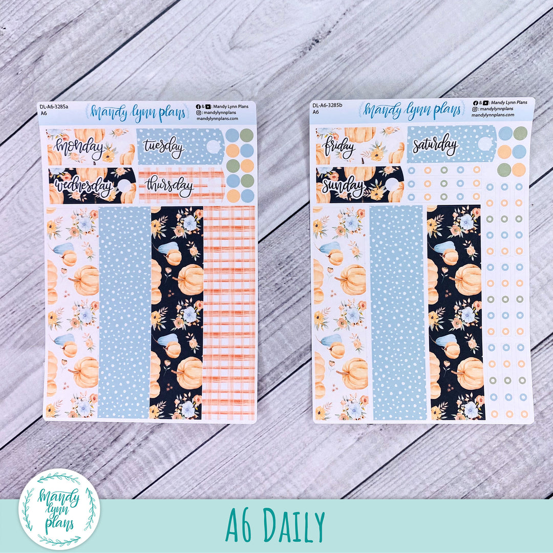 A6 Daily Kit || Pumpkin Floral || DL-A6-3285