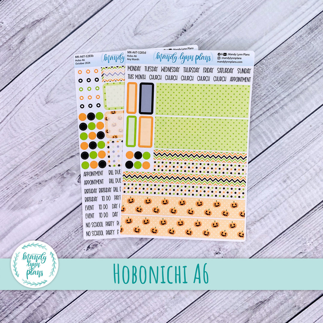 Any Month Hobonichi A6 Monthly Kit || Happy Pumpkins || MK-A6T-3283