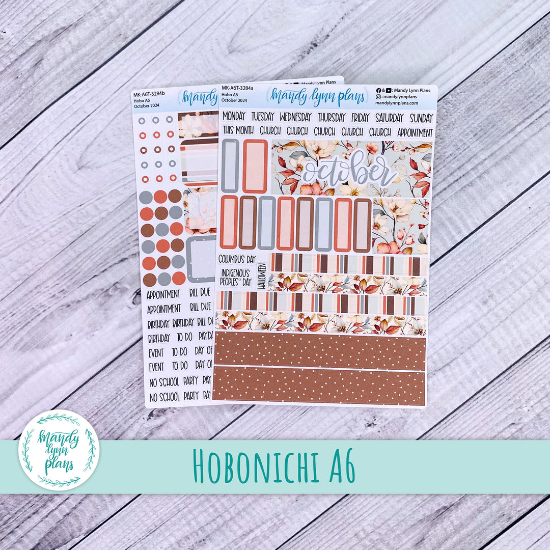 Hobonichi A6 October 2024 Monthly Kit || Autumn Blooms || MK-A6T-3284