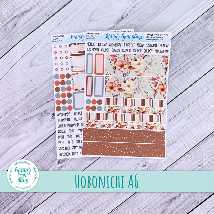 Any Month Hobonichi A6 Monthly Kit || Autumn Blooms || MK-A6T-3284