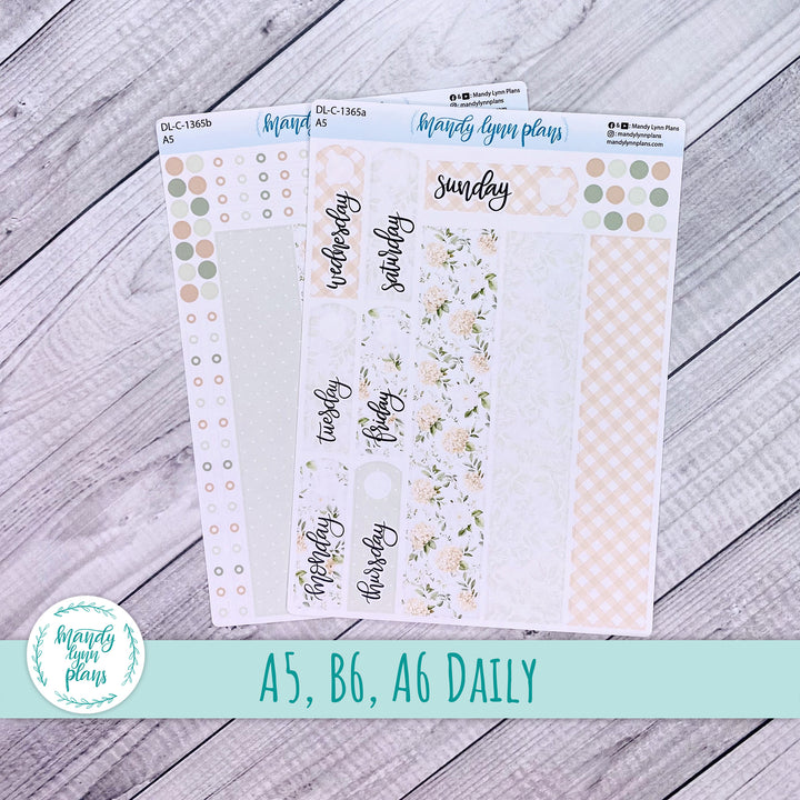 Daily Kit || A5, B6, A6 || Gingham Gardens || 365