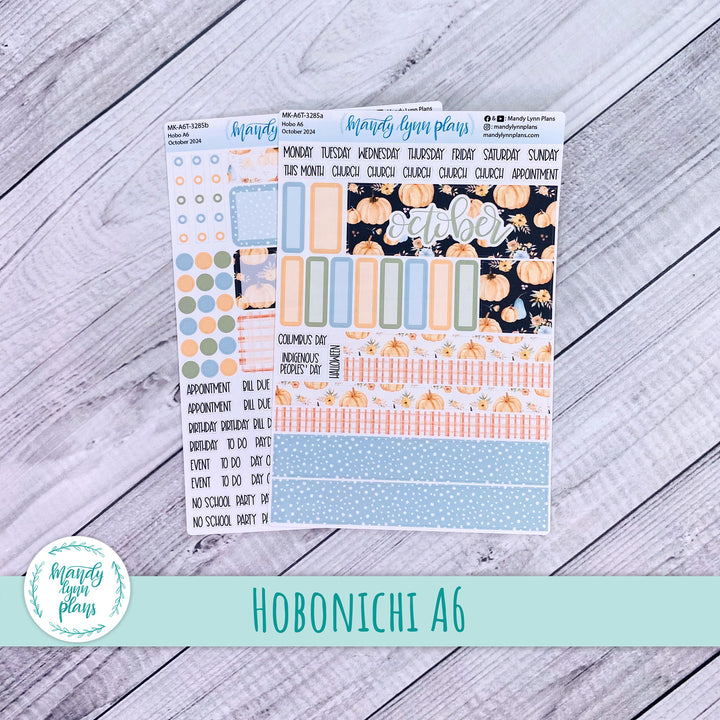 Hobonichi A6 October 2024 Monthly Kit || Pumpkin Floral || MK-A6T-3285