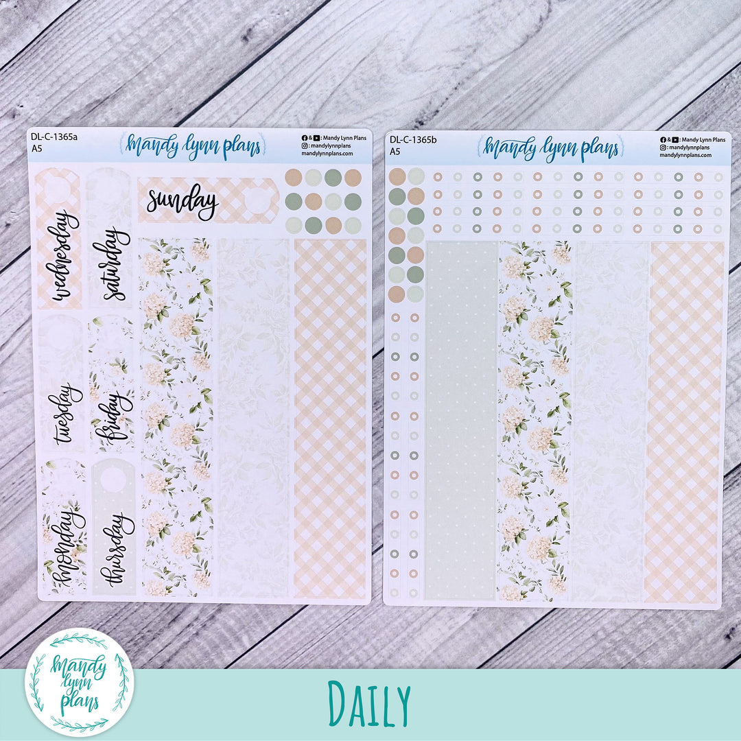 Daily Kit || A5, B6, A6 || Gingham Gardens || 365