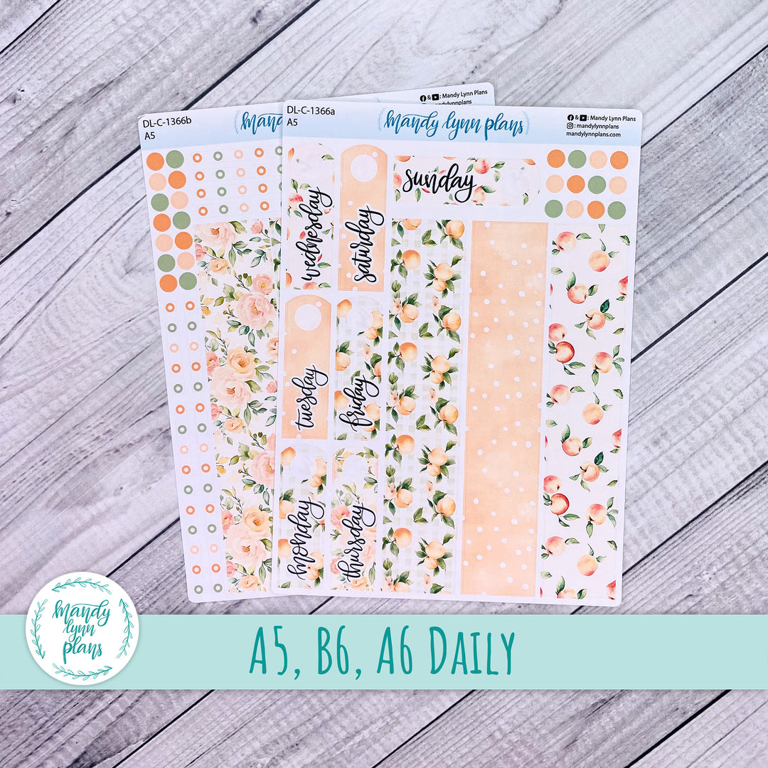 Daily Kit || A5, B6, A6 || Peaches & Cream || 366