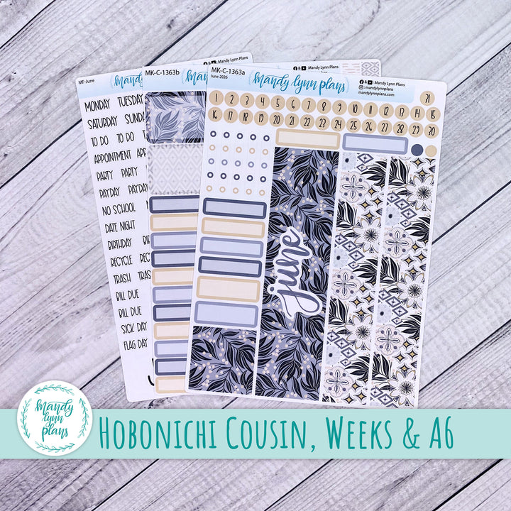 June 2026 or Any Month Monthly Kit || Hobonichi Cousin, Weeks, A6 || Boho Dreams || 363