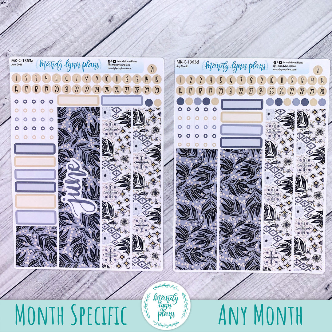 June 2026 or Any Month Monthly Kit || Hobonichi Cousin, Weeks, A6 || Boho Dreams || 363