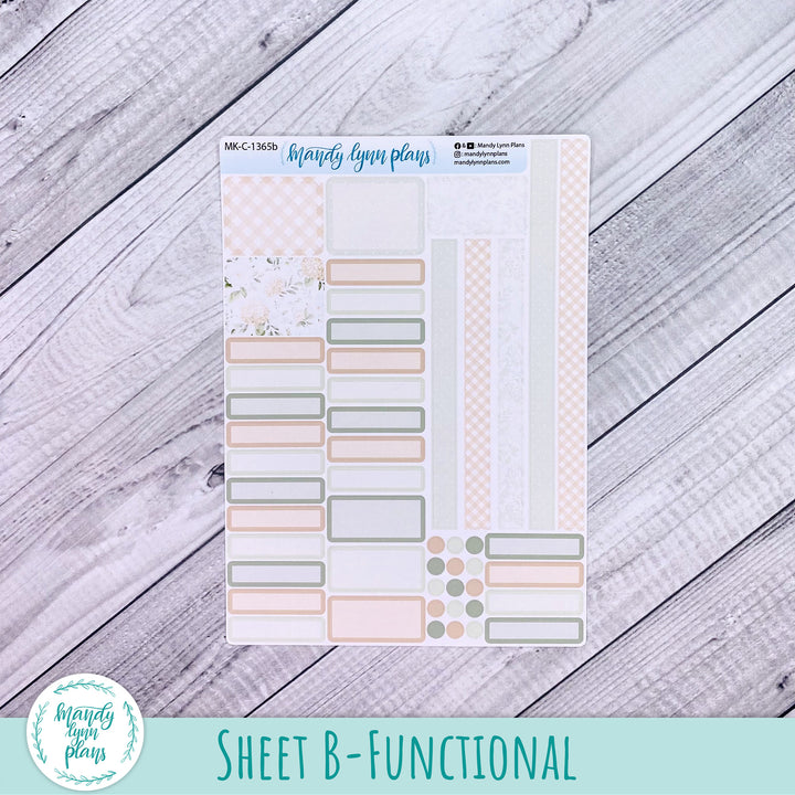 June 2026 or Any Month Monthly Kit || Hobonichi Cousin, Weeks, A6 || Gingham Gardens || 365