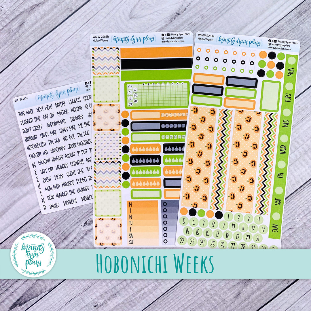 Hobonichi Weeks Weekly Kit || Happy Pumpkins || WK-W-2283