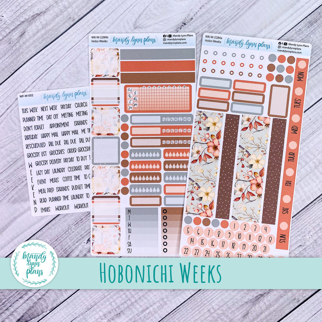 Hobonichi Weeks Weekly Kit || Autumn Blooms || WK-W-2284